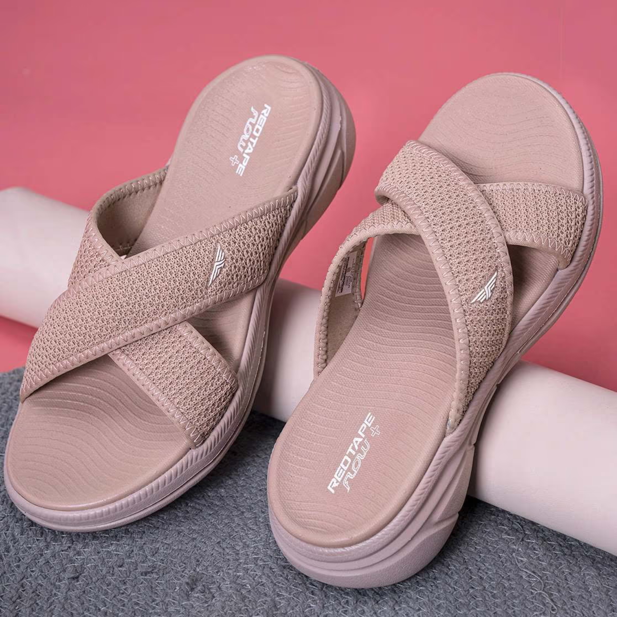 RED TAPE Women Open-Toe Slip-On Flip-Flops